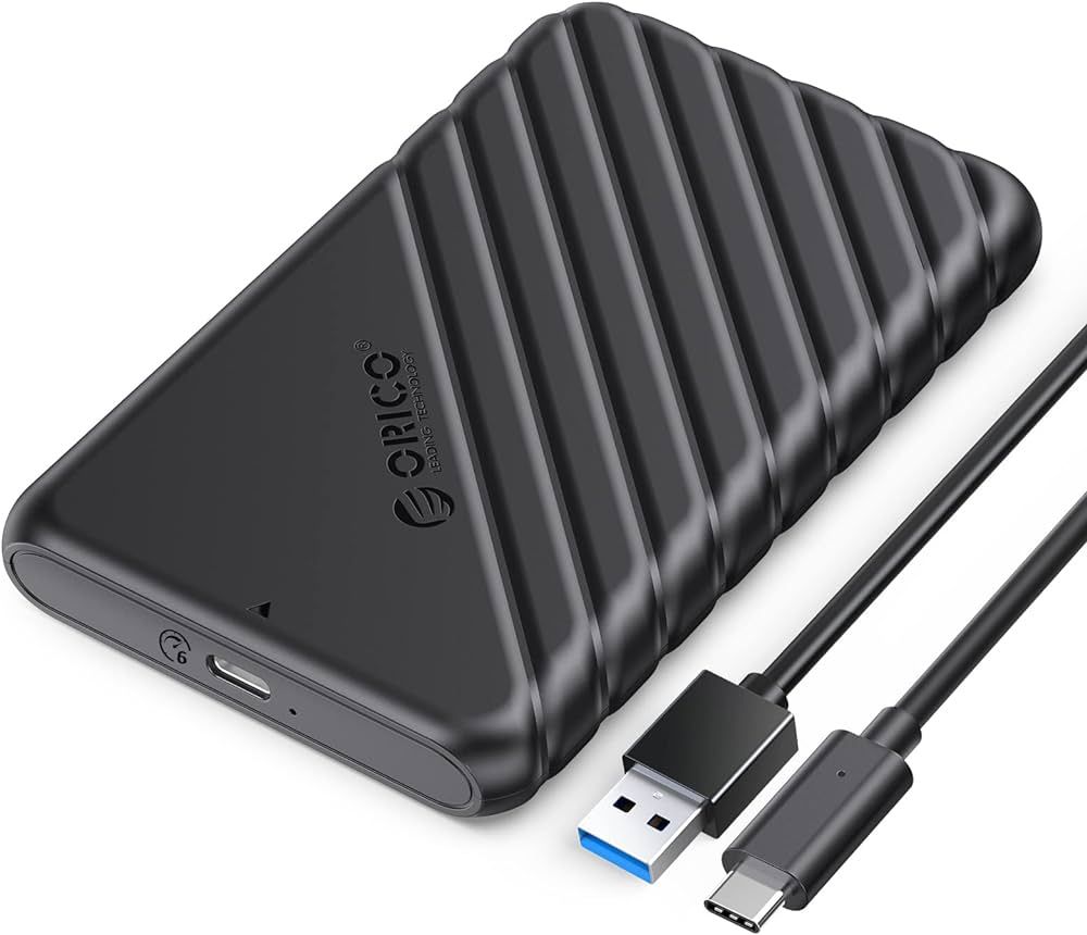 Drive kit USB 2,5" SATA USB-C 3.0 Orico 25PW1C-C3-BK-EP