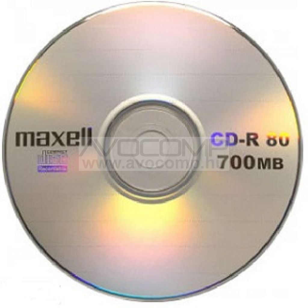 ÍRHATÓ CD MAXELL CD-R80 (52X) PAPÍRTOKBAN (HOL)