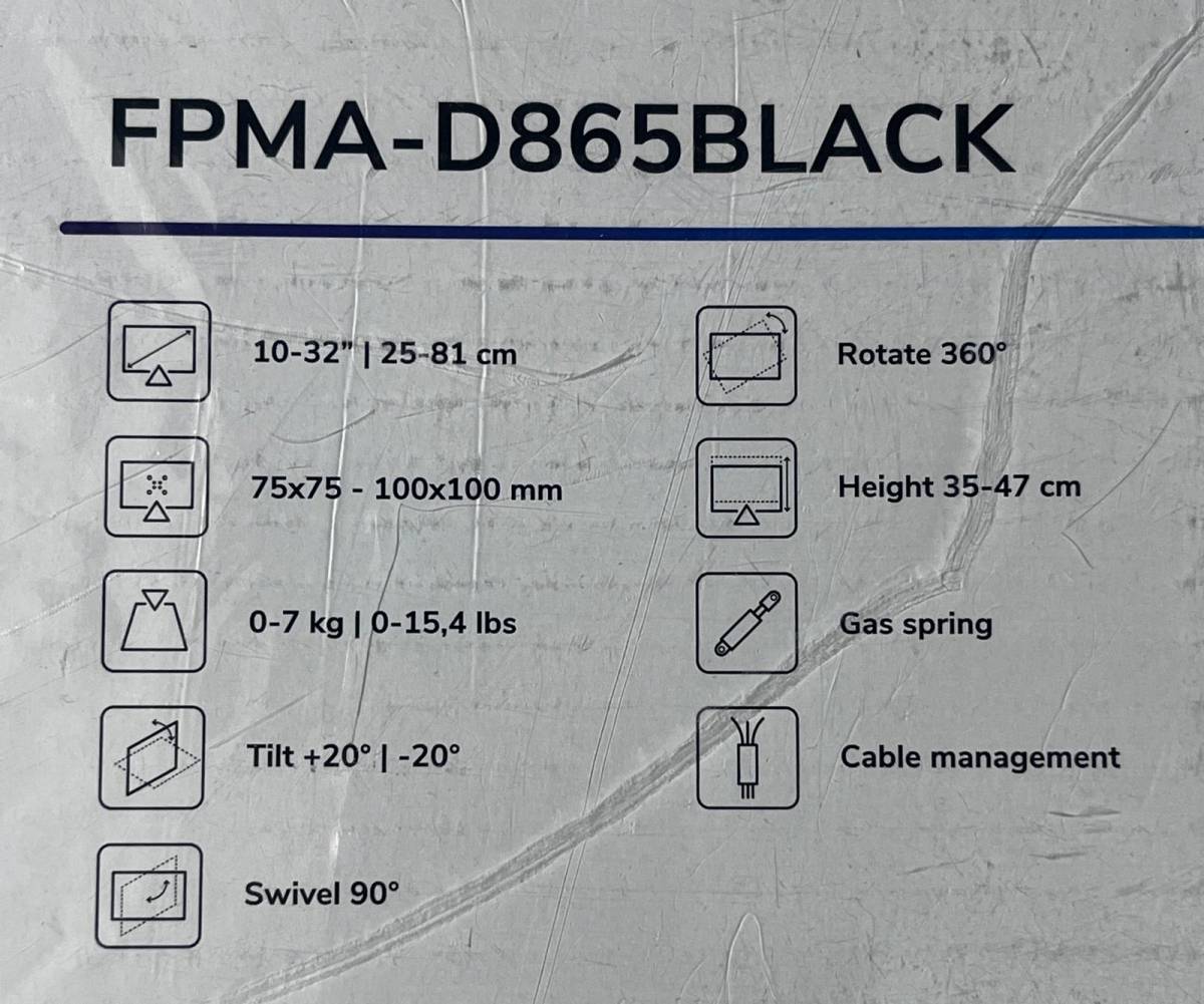NewStar Neomounts FPMA-D865 monitor talp