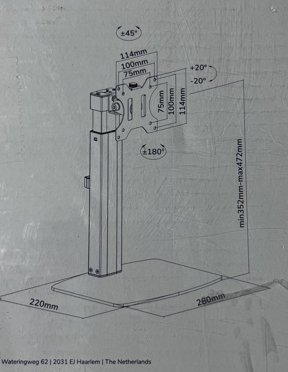 NewStar Neomounts FPMA-D865 monitor talp