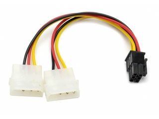 Akyga 2 molex 8 pin vga táp átalakító