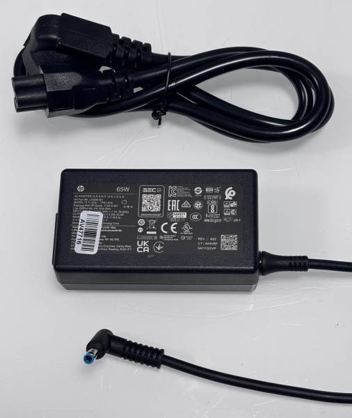 HP 19.5V 3.33A 65w 4.5x3.0mm vékony center-pin kék végű gyári töltő