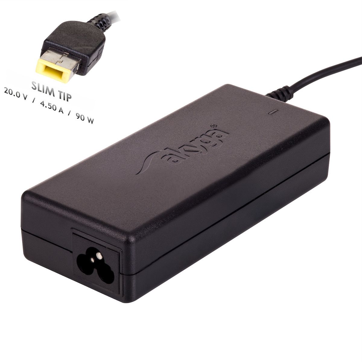 AKYGA 20V 4.5A 90W Lenovo utángyártott laptop adapter AK-ND-29 (téglalap alakú)