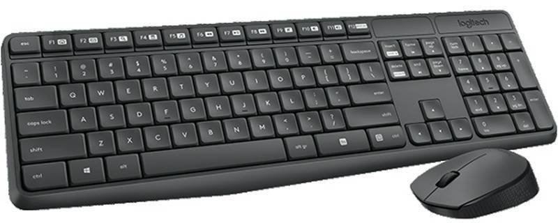 Logitech MK235 vezet&eacute;k n&eacute;lk&uuml;li bilentyűzet &eacute;s eg&eacute;r