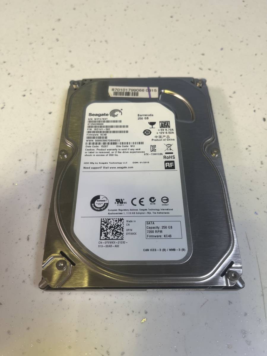 Seagate Barracuda ST250DM000 250GB 3.5" HDD 100/100 7200rpm