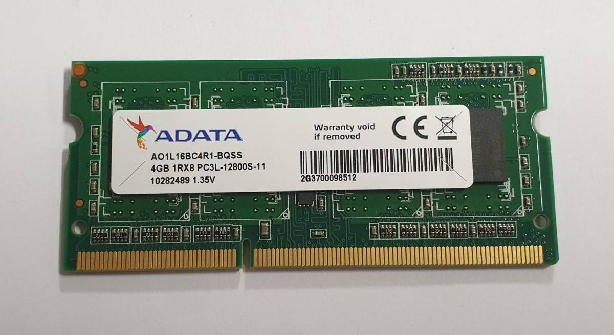 Adata 4gb DDR3L PC3L-12800S so-dimm memória