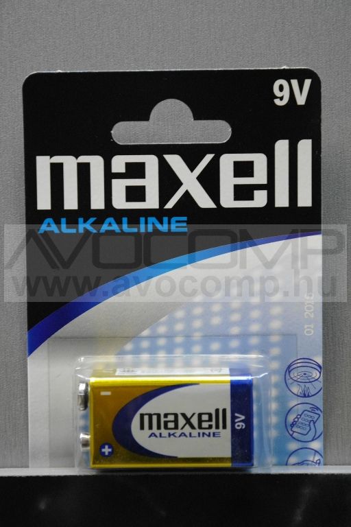ELEM MAXELL ALKALINE 6LR61 9V (1DB/CSOM)