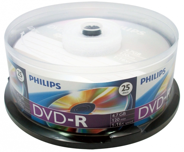 Philips írható lemez DVD-R henger 25db