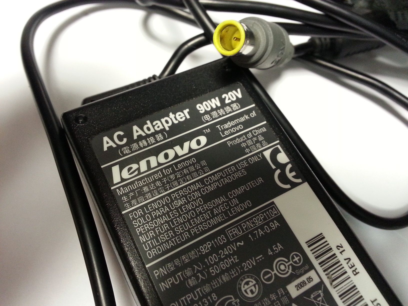 Lenovo notebook adapter 20V 4.5A 90W