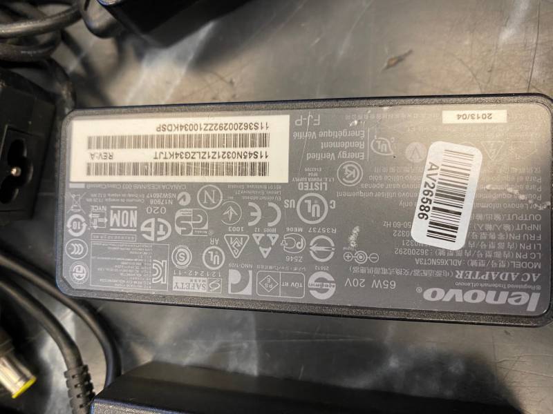 Lenovo notebook adapter 20V 3.25A 65W