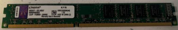 Kingston 4GB DDR3 1333MHz KVR1333D3N9-4G