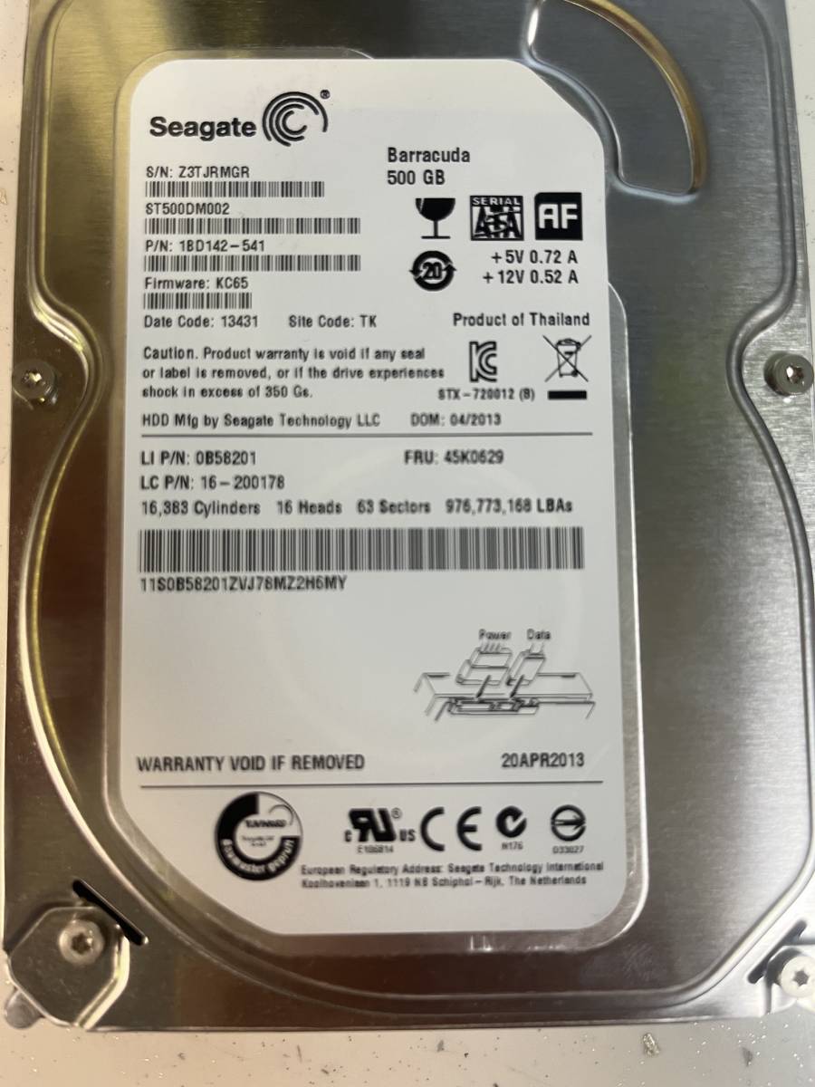 Seagate Barracuda 500 GB ST500DM002 100/100 7200rpm