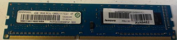 Ramaxel 4GB DDR3 12800 1600Mhz