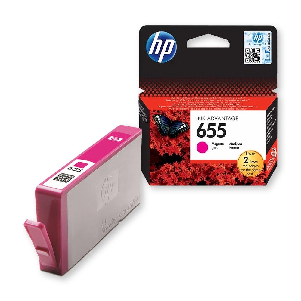 HP 655 piros (magenta) CZ111AE