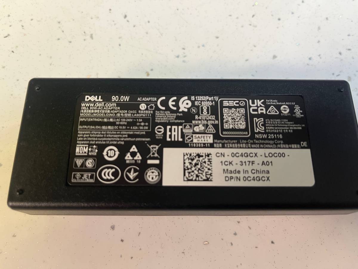 Dell 19.5V 4.62A 90W 4.5mmx3.0mm gyári adapter