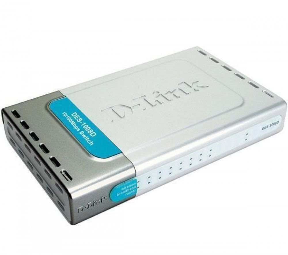 D-Link DES-1008D 10/100Mbps 8 portos switch