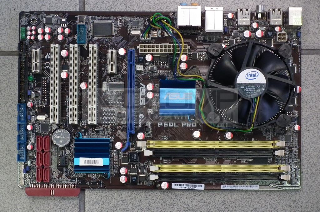 ASUS P5QL alaplap Core 2 Duo E7400 processzor + hűtő