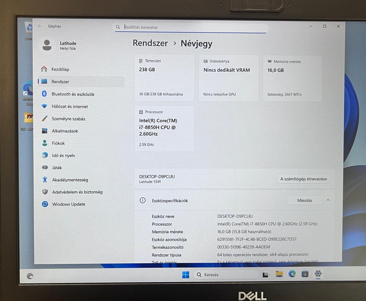 Dell Latitude 5591